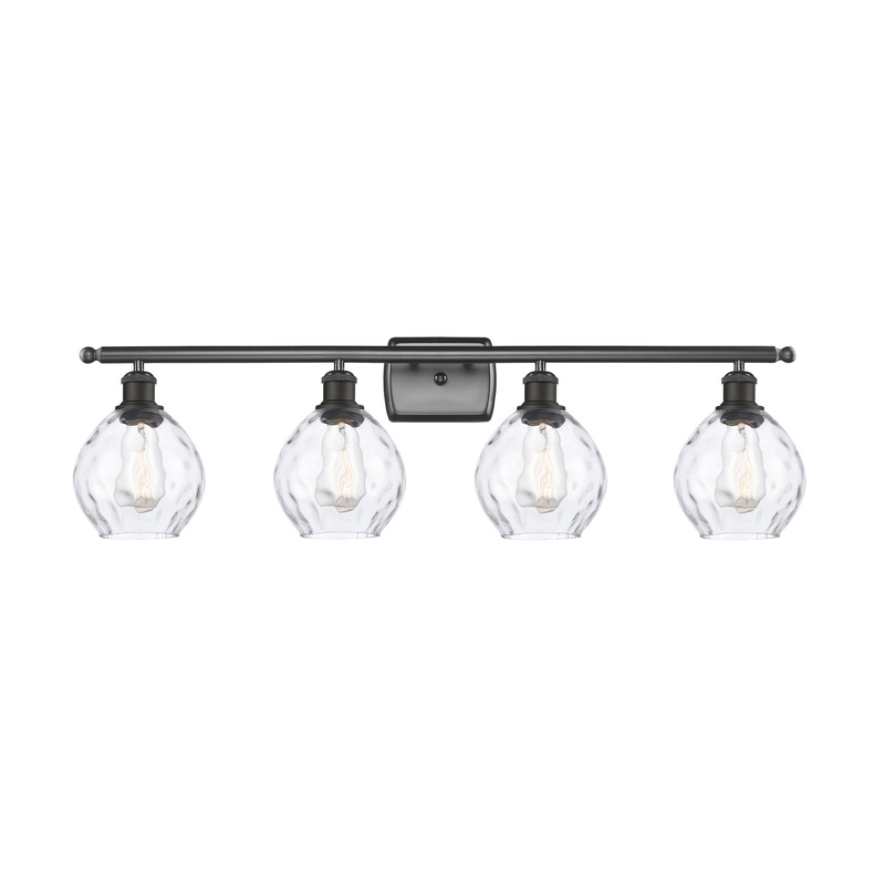 Innovations Lighting Small Waverly 4 Light Bath Vanity Light Part Of The Ballston Collection 516-4W-OB-G362-LED