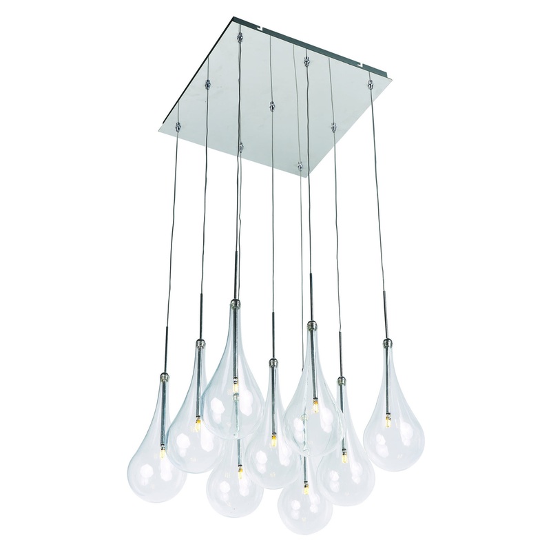 Larmes Square Multi-Light Pendant