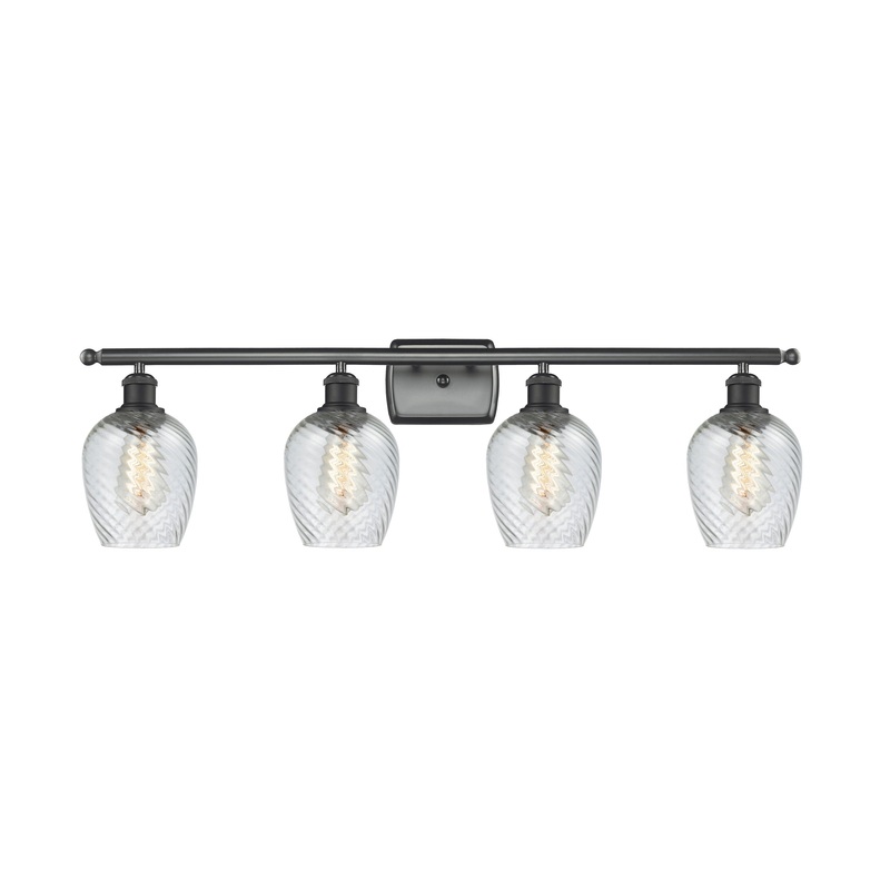 Innovations Lighting Salina 4 Light Bath Vanity Light Part Of The Ballston Collection 516-4W-BK-G292