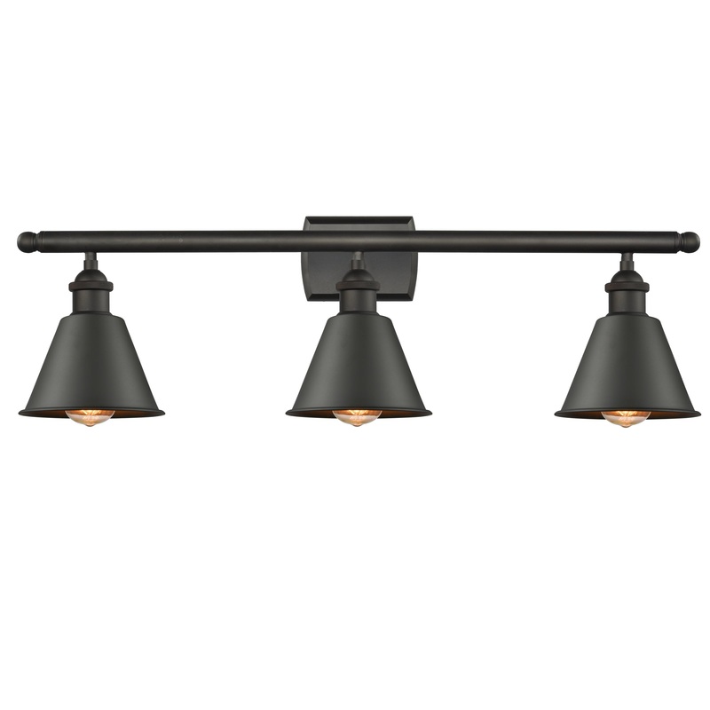 Innovations Lighting Smithfield 3 Light Bath Vanity Light Part Of The Ballston Collection 516-3W-OB-M8