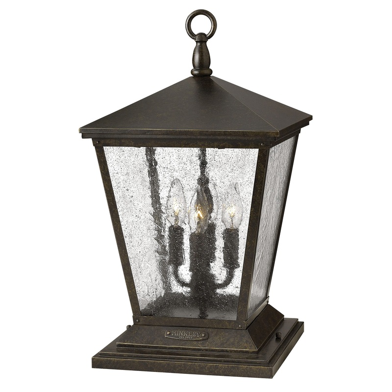 Trellis 120V Outdoor Pier Mount Lantern