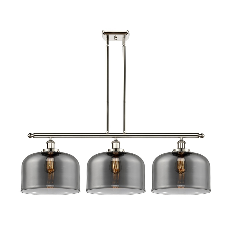 Innovations Lighting X-Large Bell 3 Light Island Light Part Of The Ballston Collection 916-3I-PN-G73-L-LED