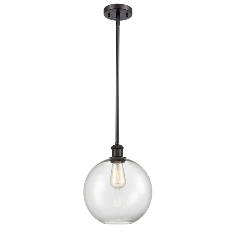 Innovations Lighting Athens 1 Light 10″ Mini Pendant 516-1S-OB-G122-10-LED