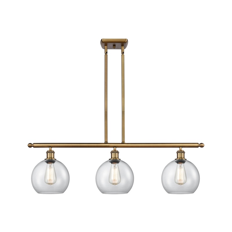 Innovations Lighting Athens 3 Light 36″ Island Light 516-3I-BB-G122-8