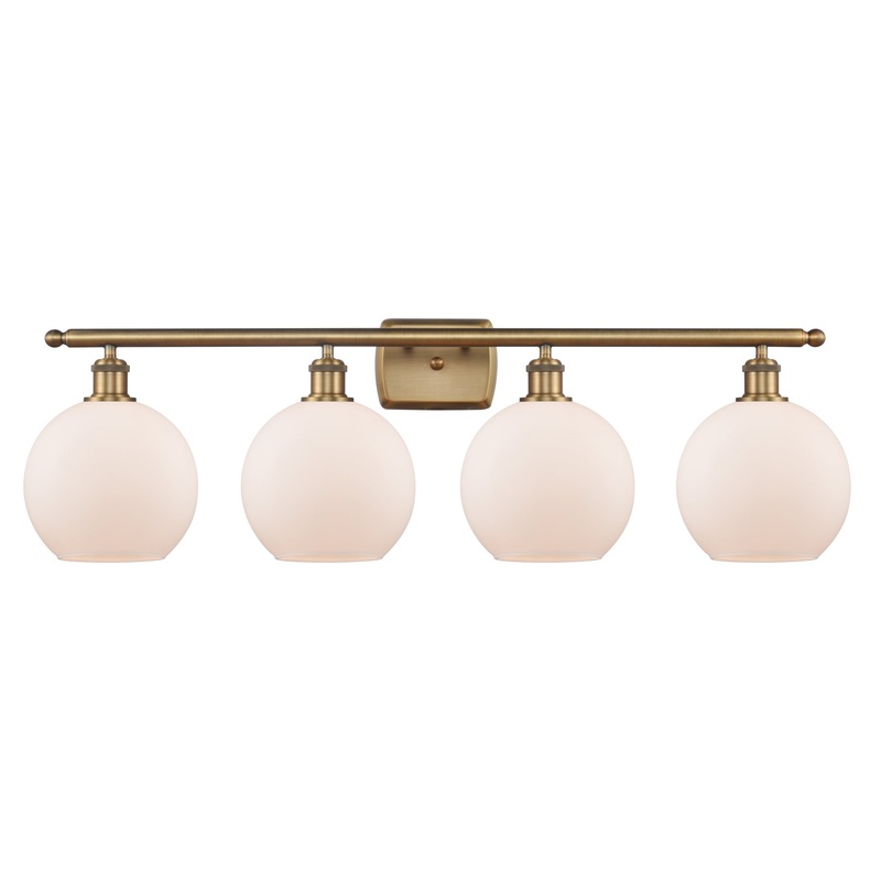 Innovations Lighting Athens 4 Light 36″ Bath Vanity Light 516-4W-BB-G121-8