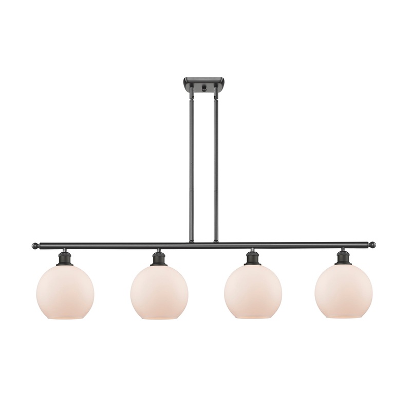 Innovations Lighting Athens 4 Light 48″ Island Light 516-4I-OB-G121-8