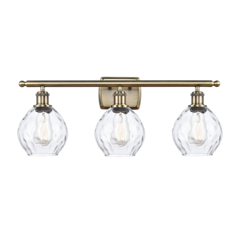 Innovations Lighting Small Waverly 3 Light Bath Vanity Light Part Of The Ballston Collection 516-3W-AB-G362-LED