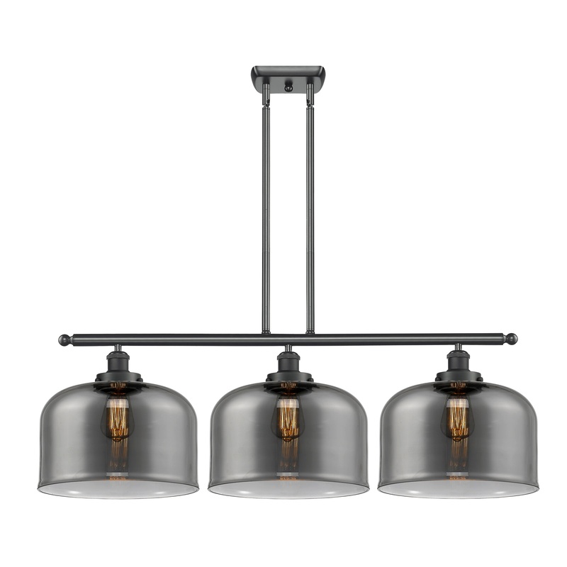 Innovations Lighting X-Large Bell 3 Light Island Light Part Of The Ballston Collection 916-3I-BK-G73-L