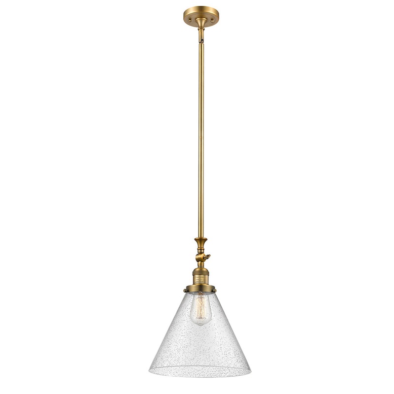 Innovations Lighting X-Large Cone 1 Light Mini Pendant Part Of The Franklin Restoration Collection 206-BB-G44-L-LED