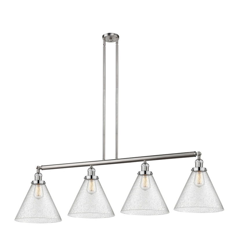 Innovations Lighting X-Large Cone 4 Light Island Light Part Of The Franklin Restoration Collection 214-SN-G44-L