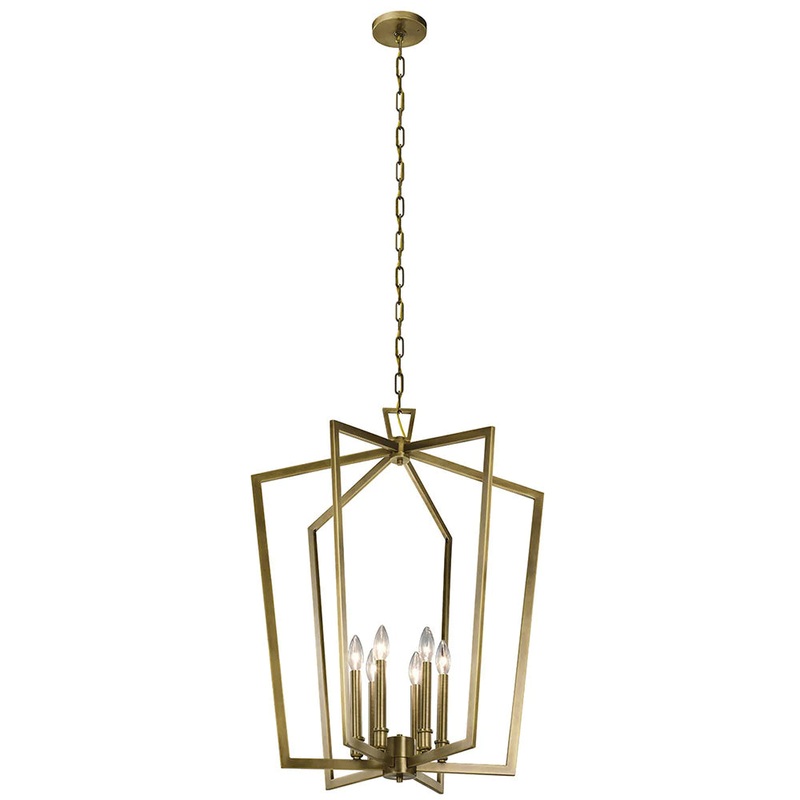 Kichler Abbotswell 32.25″ 6 Light Foyer Pendant 43495NBR