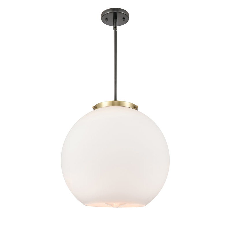 Innovations Lighting Athens 1 Light 13.75″ Pendant 221-1S-BAB-G121-16-LED