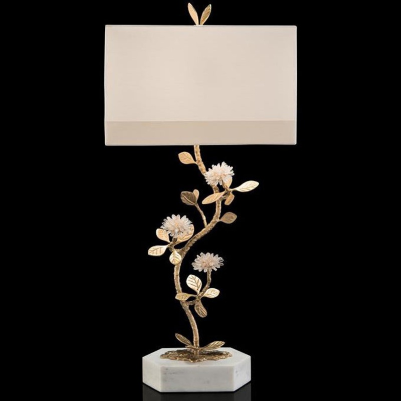 Quartz Flower Table Lamp