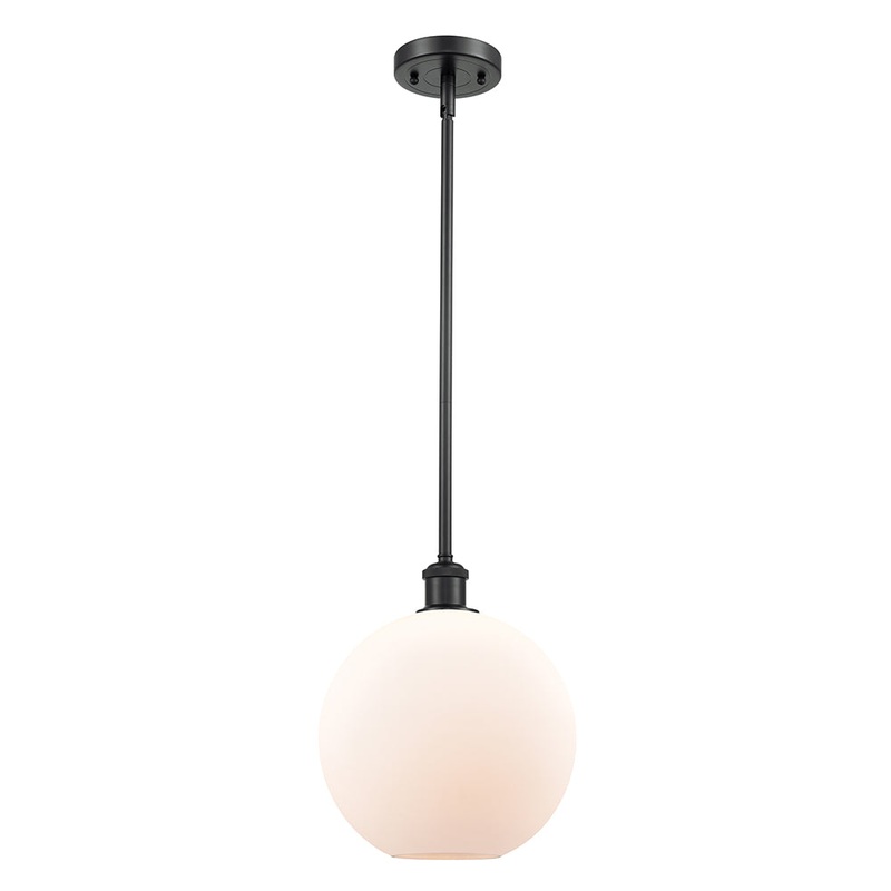 Innovations Lighting Athens 1 Light 10″ Mini Pendant 516-1S-BK-G121-10