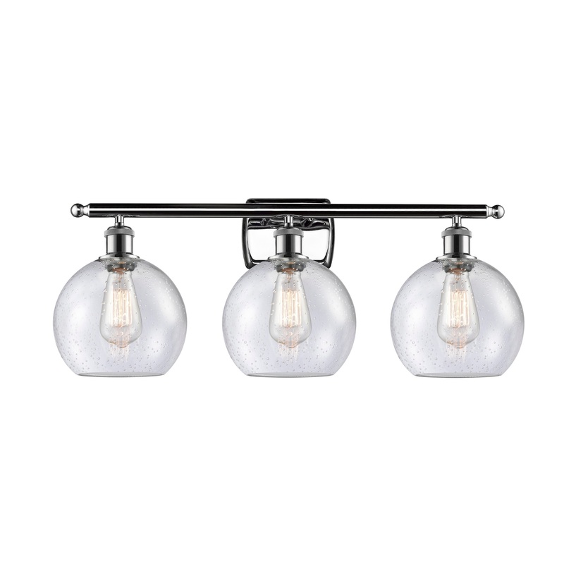 Innovations Lighting Athens 3 Light 26″ Bath Vanity Light 516-3W-PC-G124-8-LED