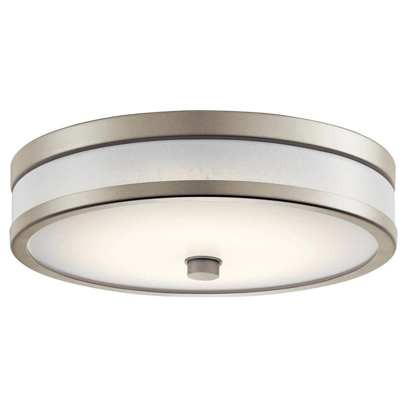 Kichler Pira 12″ LED Flush Mount Brushed Nickel 11302NILED