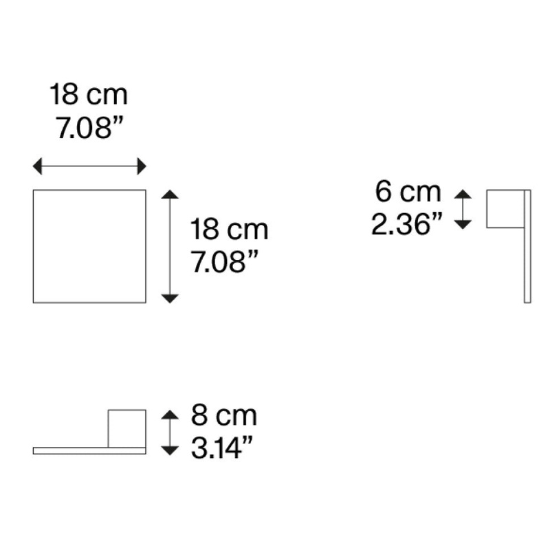 Puzzle Square Wall / Ceiling Flush Light