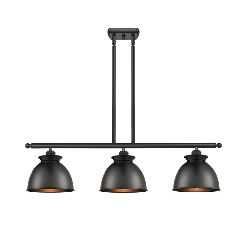Innovations Lighting Adirondack 3 Light Island Light Part Of The Ballston Collection 516-3I-BK-M14-BK-LED