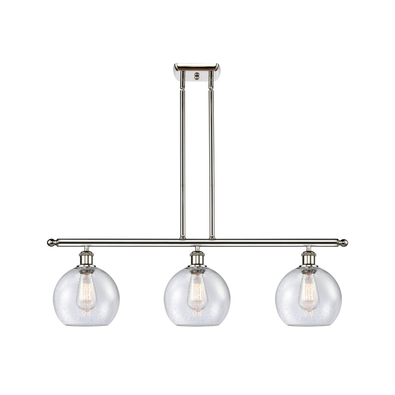 Innovations Lighting Athens 3 Light 36″ Island Light 516-3I-PN-G124-8