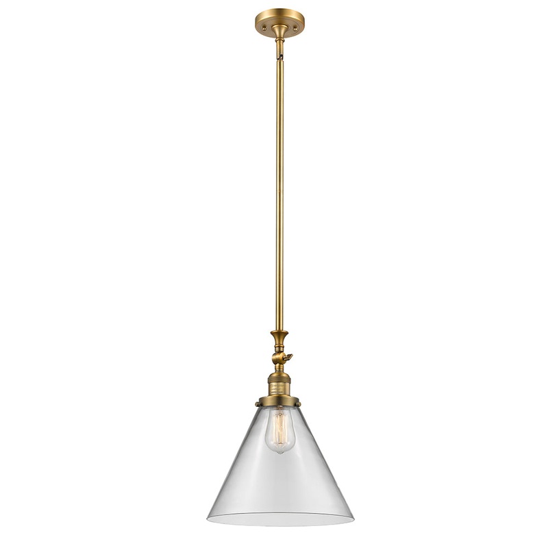 Innovations Lighting X-Large Cone 1 Light Mini Pendant Part Of The Franklin Restoration Collection 206-BB-G42-L-LED