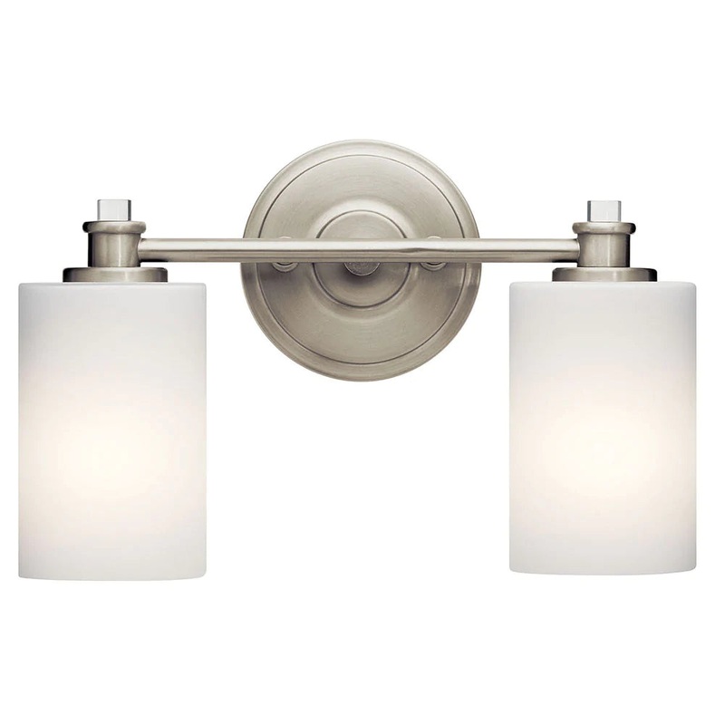 Kichler Joelson 2 Light Vanity Light Brushed Nickel 45922NI