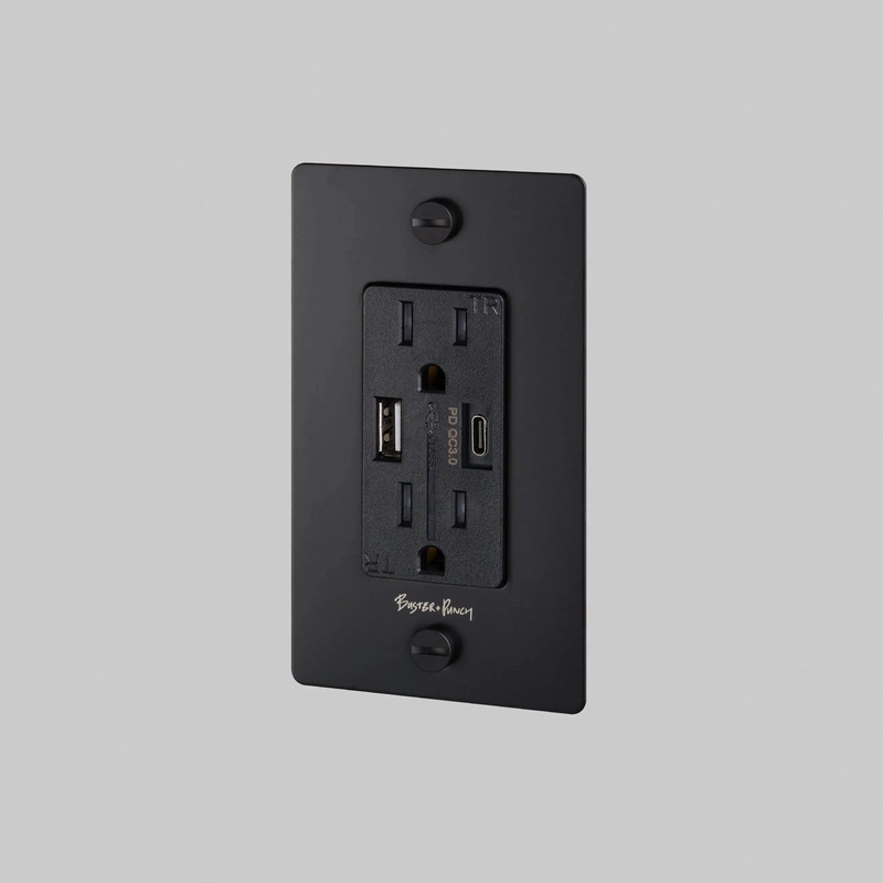 1G Combination Duplex Outlet and USB – A + C Charger
