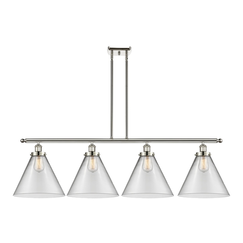 Innovations Lighting X-Large Cone 4 Light Island Light Part Of The Ballston Collection 916-4I-PN-G42-L