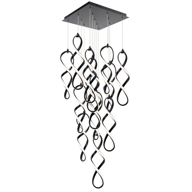Interlace Square Multi Light Pendant