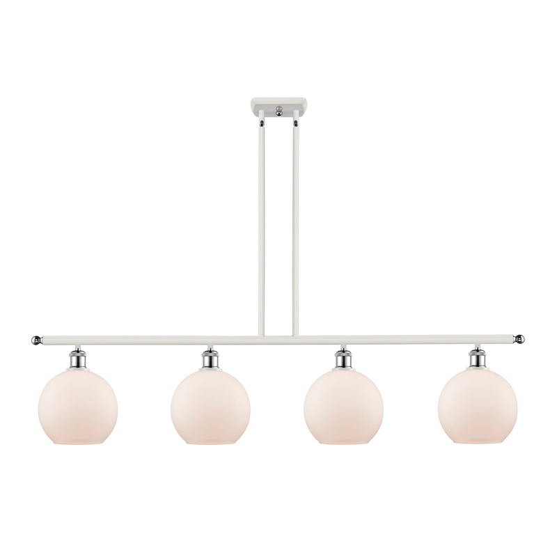 Innovations Lighting Athens 4 Light 48″ Island Light 516-4I-WPC-G121-8-LED