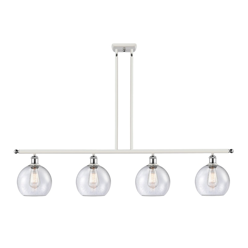 Innovations Lighting Athens 4 Light 48″ Island Light 516-4I-WPC-G124-8-LED