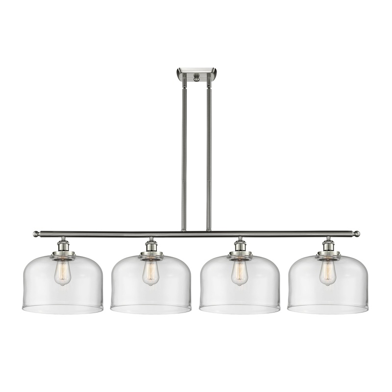 Innovations Lighting X-Large Bell 4 Light Island Light Part Of The Ballston Collection 916-4I-SN-G72-L-LED