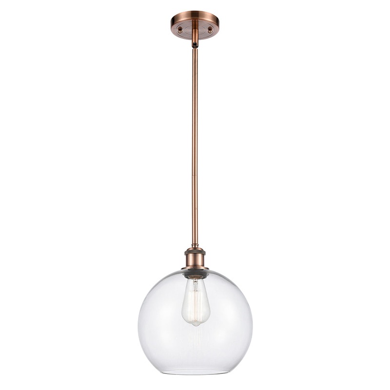 Innovations Lighting Athens 1 Light 10″ Mini Pendant 516-1S-AC-G122-10
