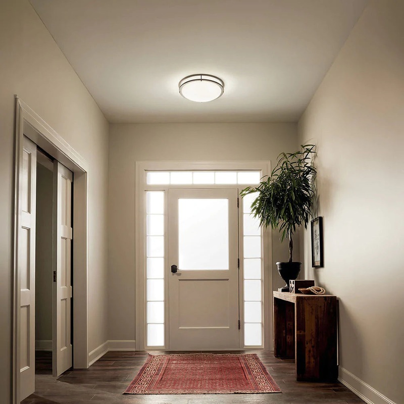 Kichler Avon 32.5″ LED Oval Flush Mount Olde Bronze 10789OZLED