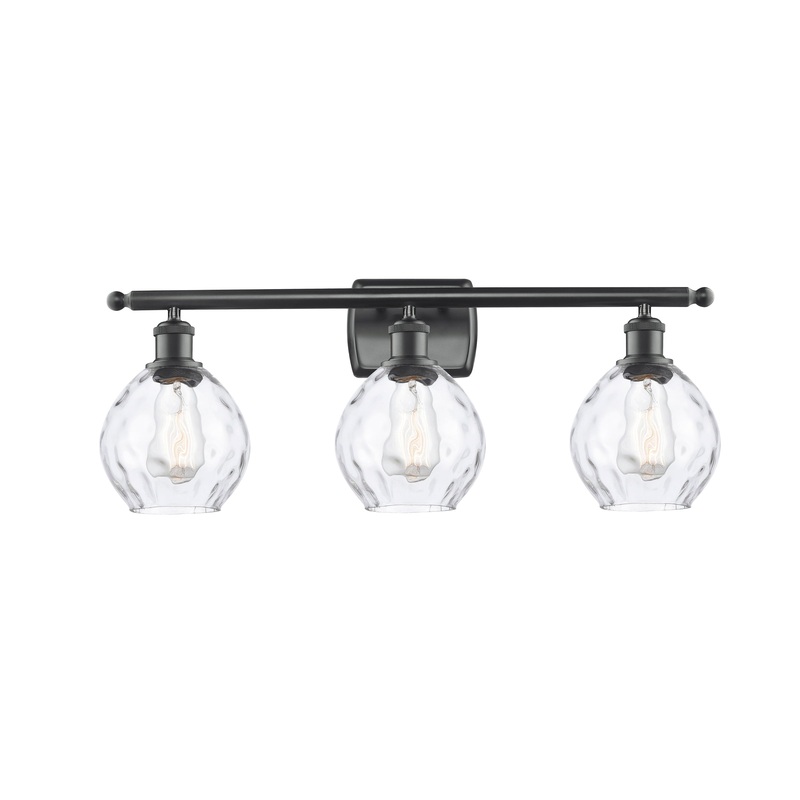 Innovations Lighting Small Waverly 3 Light Bath Vanity Light Part Of The Ballston Collection 516-3W-BK-G362-LED