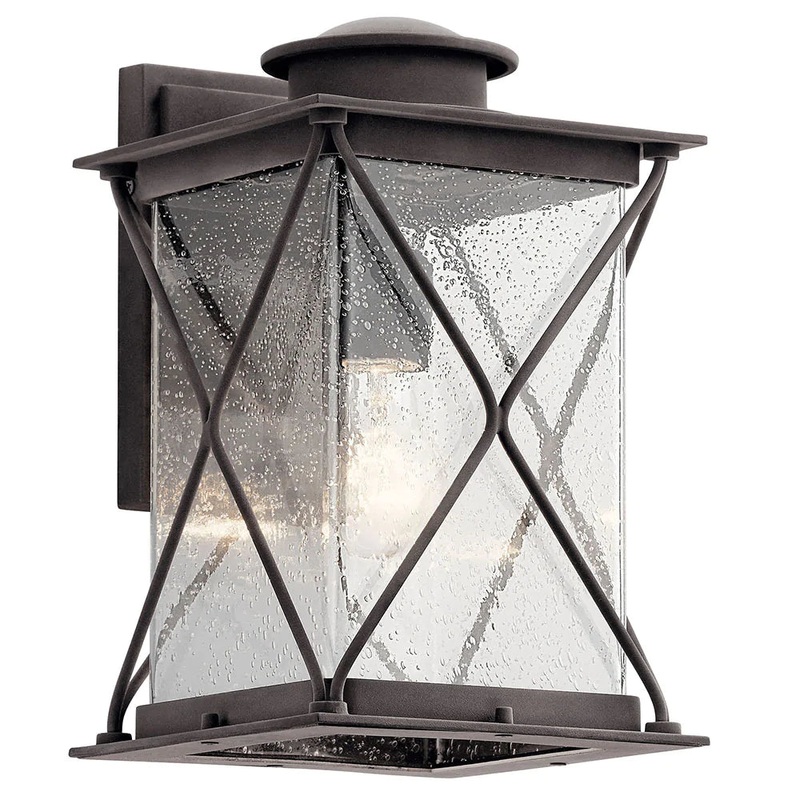 Kichler Argyle 12.75″ 1 Light Wall Light Weathered Zinc 49744WZC