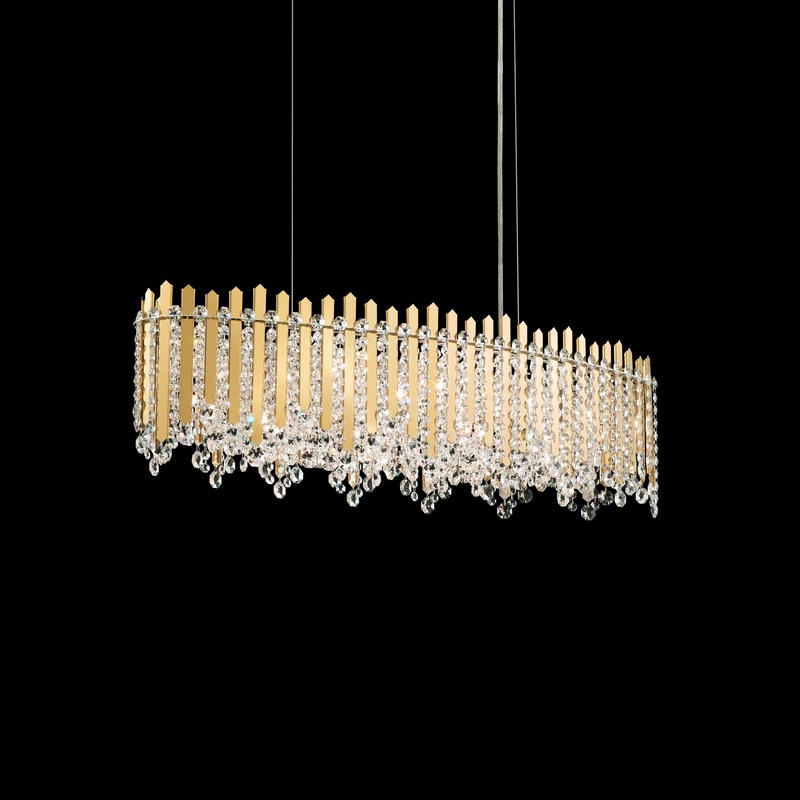 Chatter Linear Oval Pendant