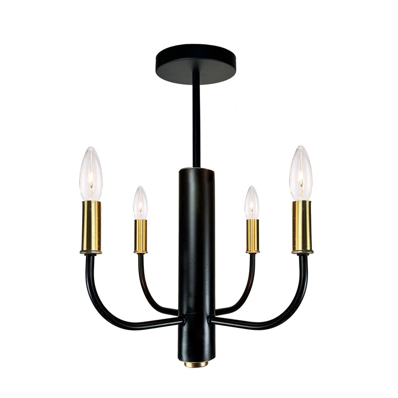 Avalon Collection Semi Flush Mount Chandelier