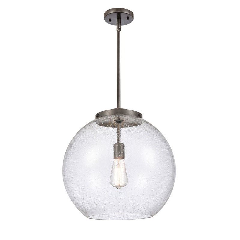Innovations Lighting Athens 1 Light 13.75″ Pendant 221-1S-OB-G124-16-LED