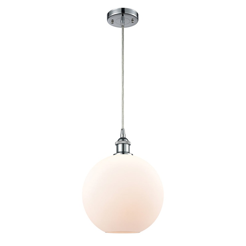 Innovations Lighting Athens 1 Light 10″ Mini Pendant 516-1P-PC-G121-10