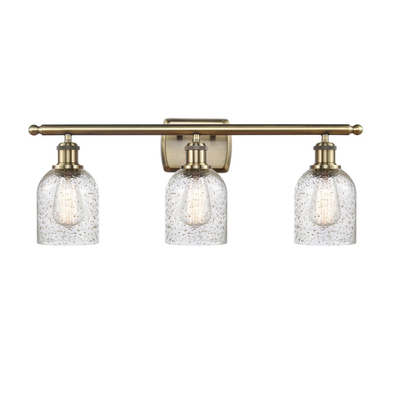 Innovations Lighting Caledonia 3 Light Bath Vanity Light Part Of The Ballston Collection 516-3W-AB-G259