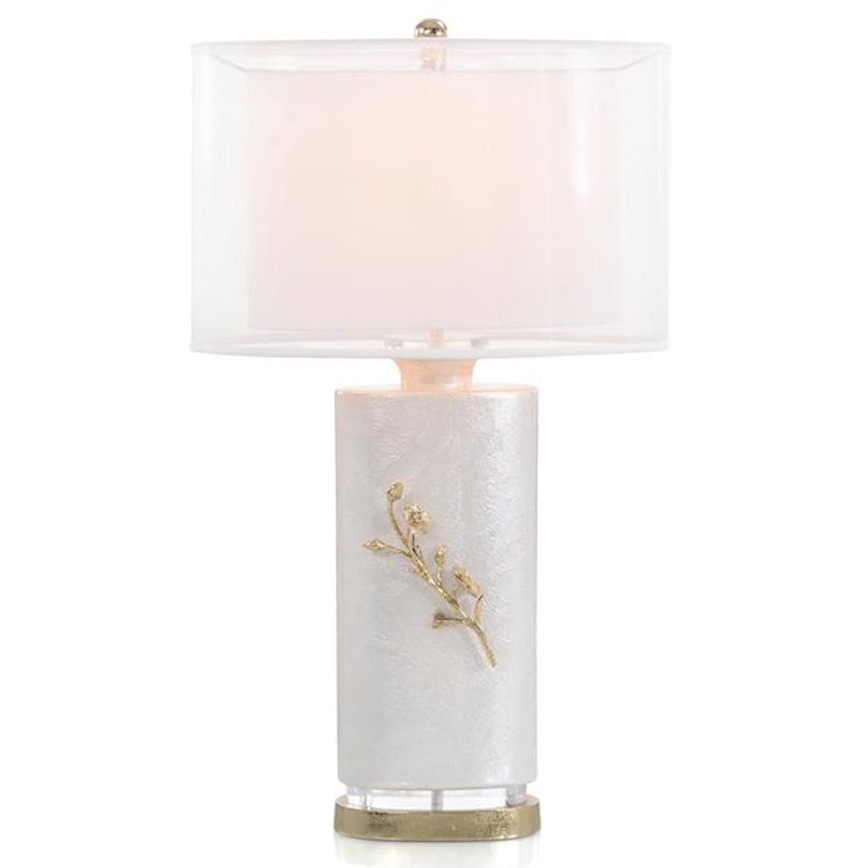 Shimmering White Table Lamp