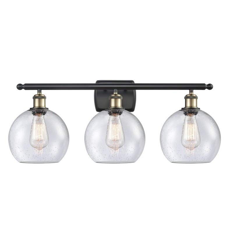 Innovations Lighting Athens 3 Light 26″ Bath Vanity Light 516-3W-BAB-G124-8
