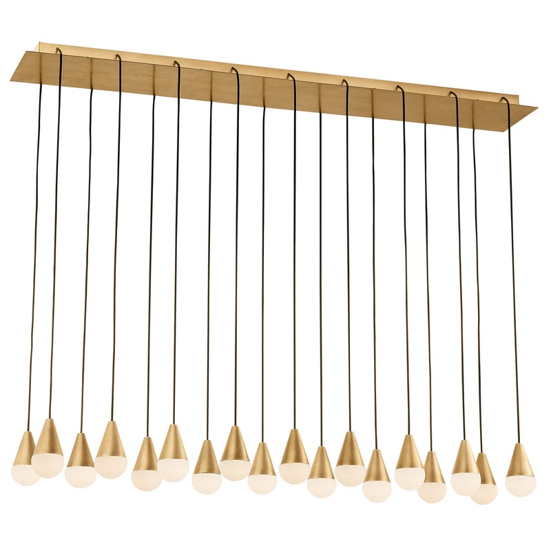Cupola Alabaster Linear Multi Light Chandelier