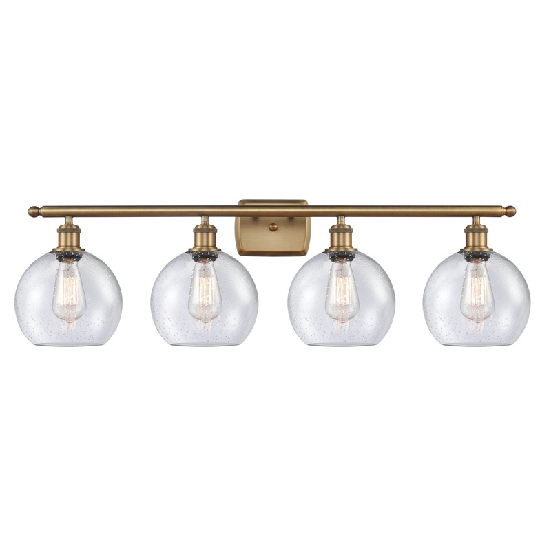 Innovations Lighting Athens 4 Light 36″ Bath Vanity Light 516-4W-BB-G124-8-LED