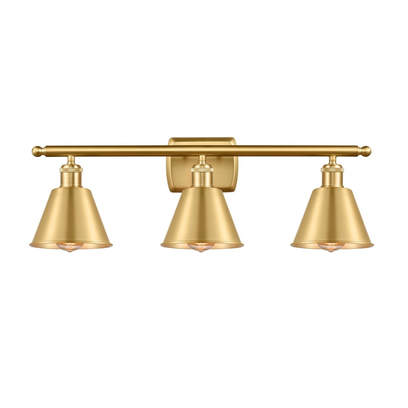 Innovations Lighting Smithfield 3 Light Bath Vanity Light Part Of The Ballston Collection 516-3W-SG-M8-LED