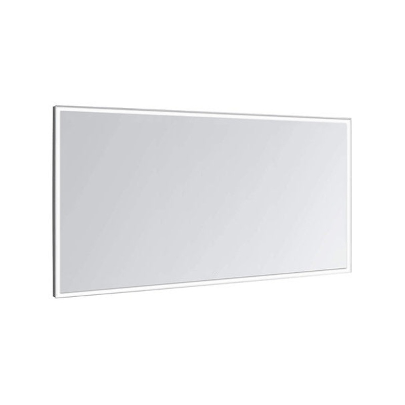 Aquadom Edge LED Bathroom Vanity Acrylight Technology Fog Free Touch Button Dimmable Wall Mounted Make Up and Shaving Bedroom Mirror IP54 Moisture Resistant E-9632