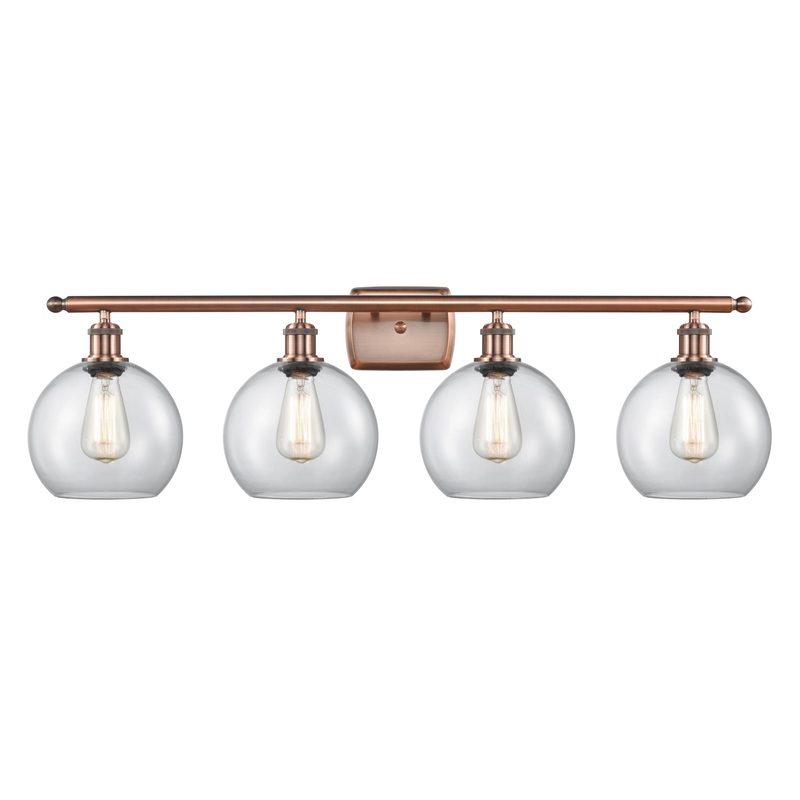 Innovations Lighting Athens 4 Light 36″ Bath Vanity Light 516-4W-AC-G122-8-LED