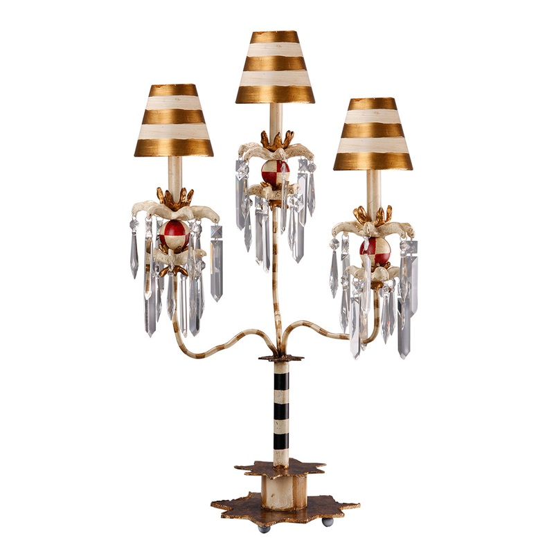 Birdland Triple Buffet Lamps