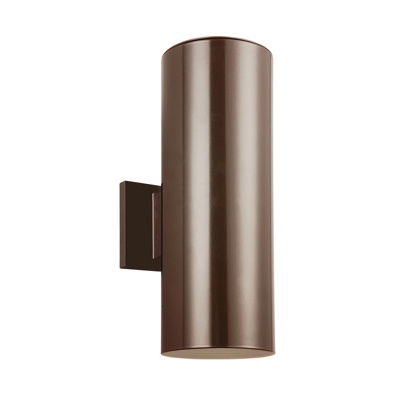 Cylinder Two Light Outdoor Wall Sconce