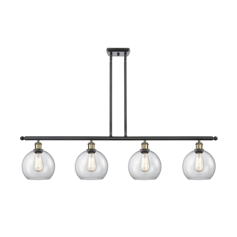 Innovations Lighting Athens 4 Light 48″ Island Light 516-4I-BAB-G122-8